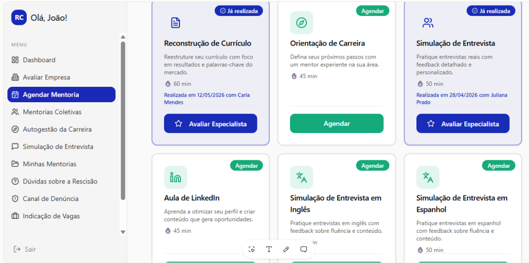 Plataforma de mentorias