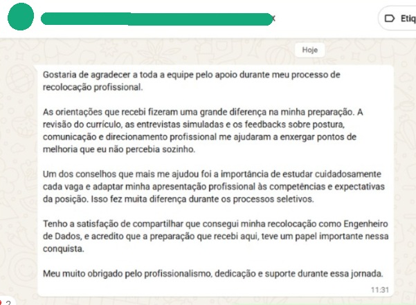 Depoimento de ex-colaborador